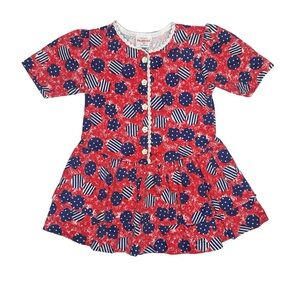 Vintage Healthtex Flowers And Circles Dress